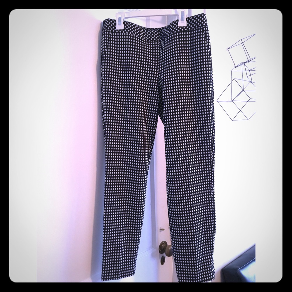 Checkered Columnist Work Pants by Express Size 6